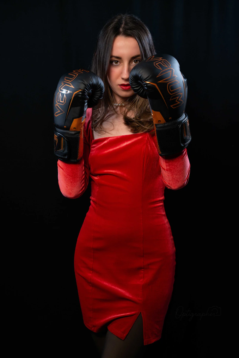 Portrait en studio, regard intense, Photographe Lyon